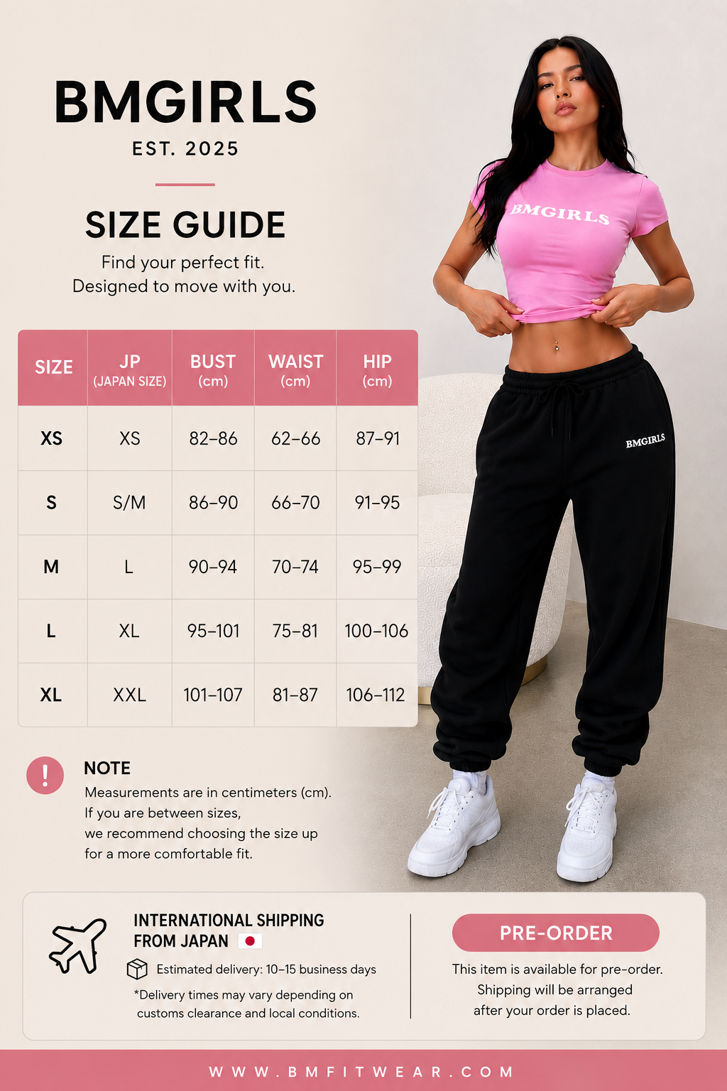 BMGIRLS Sweat Jogger Pants