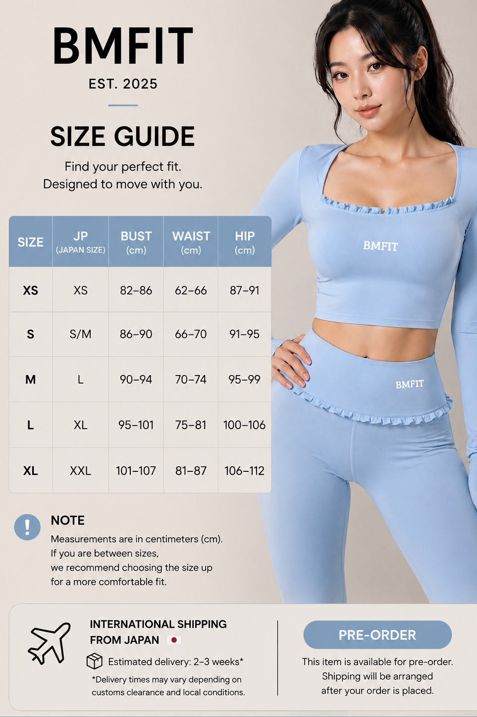 BMFIT Set Up with Feminine Frill Design